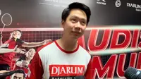 Kevin Sanjaya Sukamuljo menyebut keberhasilan menjadi juara All England 2017 serta menyabet medali emas Asian Games 2018 merupakan&nbsp;momen berkesan sepanjang karier bulu tangkis. (Liputan6.com/Melinda Indrasari)