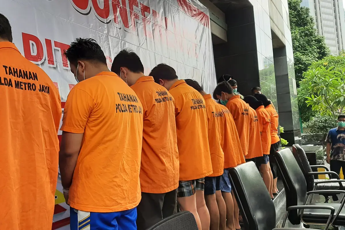 Tersangka kasus pinjaman online (pinjol) ilegal.