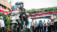 Disabilitas Surabaya saat ujian SIM. (Dian Kurniawan/Liputan6.com).
