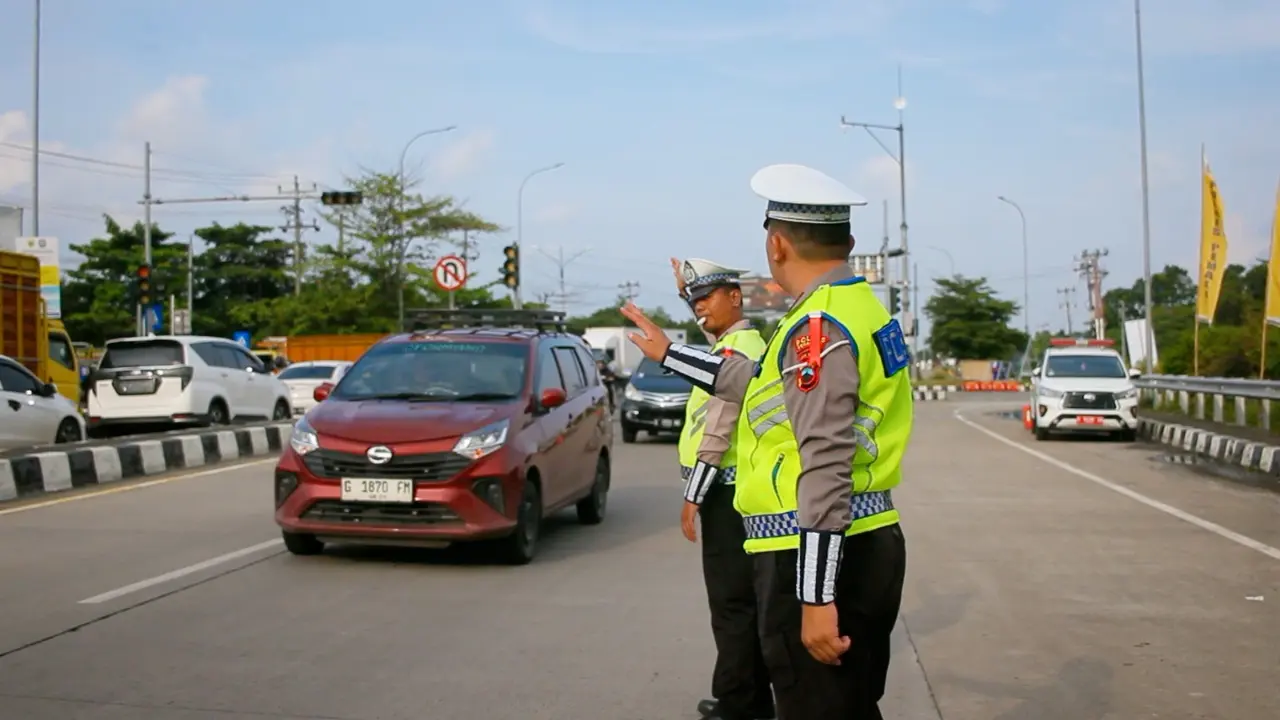Arus mudik 2025 di Pemalang, Jawa Tengah. (Foto: Liputan6.com/Humas Polres Pemalang)