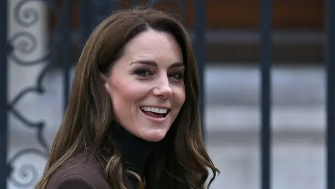 Kate Middleton di Galeri Potret Nasional di pusat kota London pada 4 Februari 2025. (Dok: JUSTIN TALLIS / AFP)