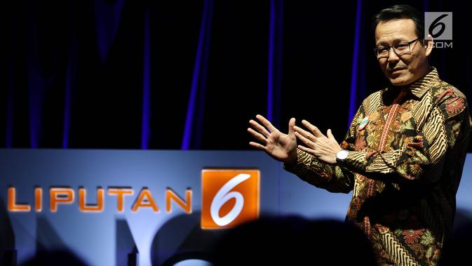 Direktur Utama BPJS Kesehatan Fachmi Idris saat menjadi Pembicara Program acara Liputan6.com 