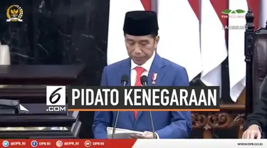 Presiden Joko Widodo menyampaikan pidato di Sidang Tahunan MPR 2019. Jokowi menekankan peraturan daeerh yang berbelit harus segera dipangkas.