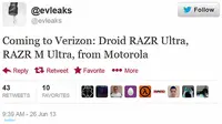 Motorola Akan Rilis Droid RAZR Ultra dan RAZR M Ultra?