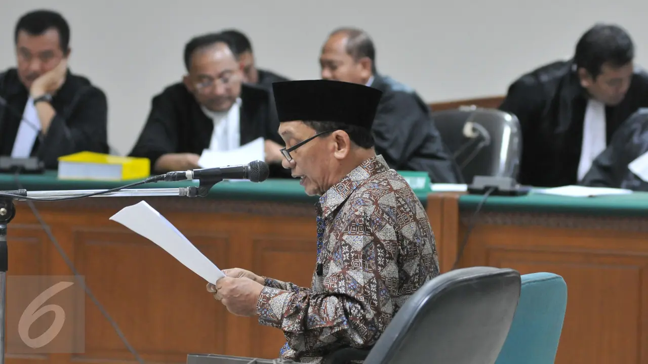 20151008-sidang Pledoi Fuad Amin Imron-Jakarta