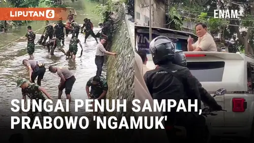  Prabowo Tegur Keras Aparatur Wilayah Usai Lihat Sungai Penuh Sampah