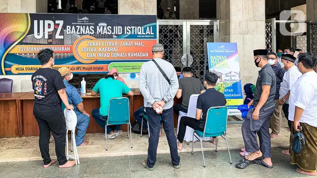 FOTO: Masjid Istiqlal Mulai Buka Layanan Zakat Fitrah
