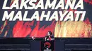 Ketua Umum PDI Perjuangan Megawati Soekarnoputri menyampaikan pidato politiknya dalam HUT ke-50 PDI Perjuangan di JIExpo, Kemayoran, Jakarta, Selasa (10/1/2023). HUT ke-50 tahun PDI Perjuangan bertemakan Genggam Tangan Persatuan Dengan Jiwa Gotong Royong dan Semangat Api Perjuangan Nan Tak Kunjung Padam. (FOTO: Dok. Istimewa)