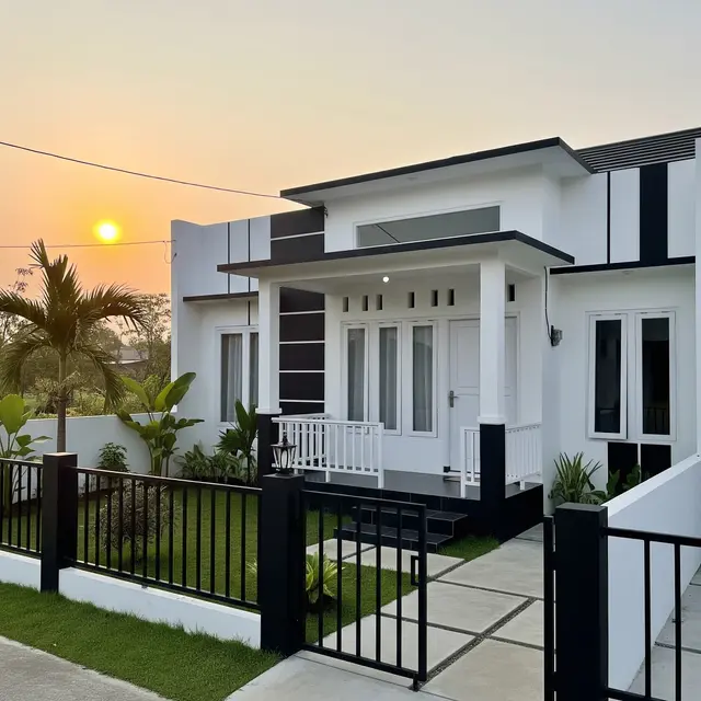 9 Kombinasi Warna Cat Teras dan Pagar Rumah Minimalis, Ciptakan Fasad Modern