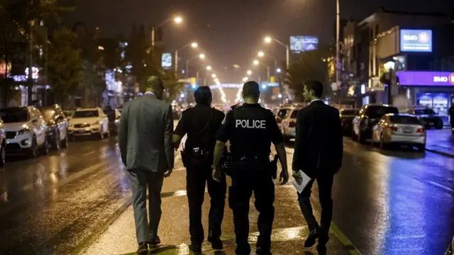Lokasi penembakan Distrik Greektown di Toronto, Kanada. (AFP)