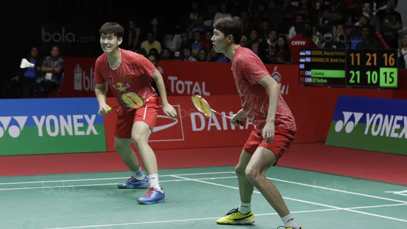 Indonesia Master 2018, Kevin Sanjaya/Marcus Gideon, Li Junhui/Liu Yuchen