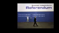 Penghitungan referendum Skotlandia untuk tetap bergabung dengan Inggris Raya atau tidak. (Reuters)
