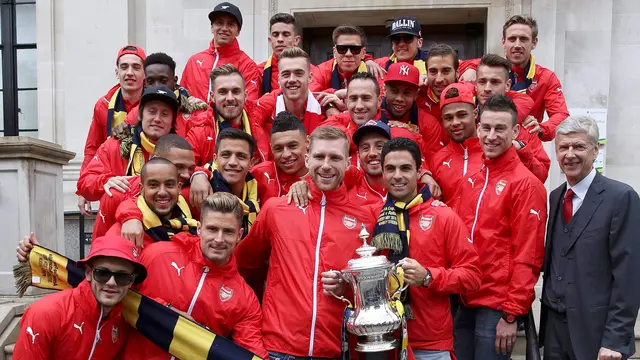 Pesta Kemenangan Arsenal Rayakan Juara Piala FA