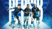 Persib Bandung - Marc Klok, Beckham Putra, Mohamed Rashid (Bola.com/Lamya Dinata/Adreanus Titus)