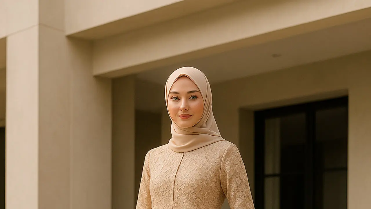 Model Brokat Panjang Bawahan Batik