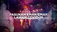 Kelompok Srikandi Covid-19 asal Kota Padang yang terdiri dari kaum ibu rumah tangga menjadi relawan penyemprotan disinfektan.
