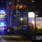 Polisi menanggapi penembakan di Lewiston, Maine, AS. (AP)