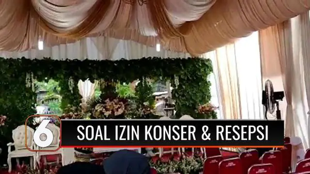 Setelah sekian lama tidak boleh diadakan pesta pernikahan, akhirnya saat ini Kementerian Kesehatan memberikan izin untuk penyelenggaraan kegiatan berskala besar, dari konser musik juga resepsi pernikahan.