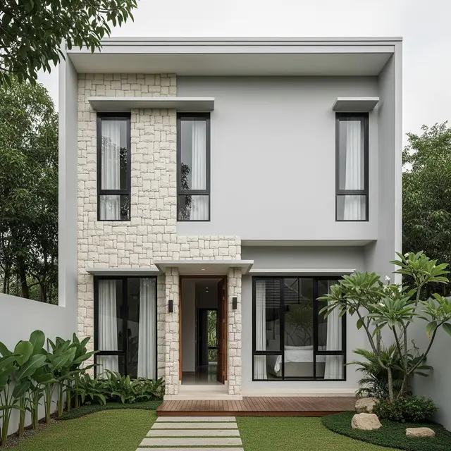 Gambar Rumah Minimalis 2 Lantai Elegan Minimalis