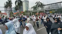 Massa dari aksi 5 Mei di Masjid Istiqlal, Jakarta. (Liputan6.com/Nanda Perdana Putra)