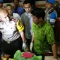 Kapolres Metro Jakarta Timur Kombes Muhammad Agung Budijono saat rilis kasus pembunuhan mahasiswi UMJ. (Liputan6.com/Nanda Perdana Putra)