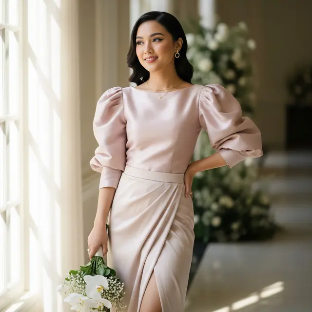 Model Baju Bridesmaid Rok dan Atasan Simpel (Gemini AI)