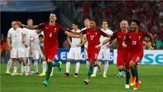 Portugal lolos ke semifinal setelah menang adu penalti 5-3 atas Polandia pada laga perempat final Piala Eropa 2016 di Stade Velodrome, Marseille, Jumat (1/7/2016) dini hari WIB. (Reuters/Kai Pfaffenbach)