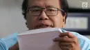 Ekonom senior Rizal Ramli mengkritik pidato kebangsaan Capres Nomor Urut 01 Joko Widodo (Jokowi) kemarin di Sentul International Convention Center, Bogor, di kawasan di Tebet, Jakarta, Senin (25/2). (Liputan6.com/Johan Tallo)