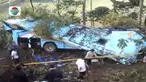 Empat nyawa melayang dan puluhan terluka dalam kecelakaan tunggal bus tersebut.