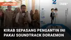 Prosesi pernikahan unik terjadi di sepasang pengantin ini