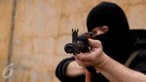 Ilustrasi Baku Tembak dengan Teroris (Arfandi Ibrahim/Liputan6.com)