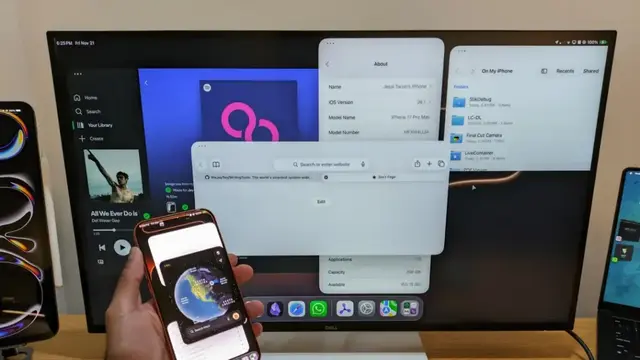 iPhone 17 Pro Max yang menjalankan iPadOS (Doc.Gizmochina)