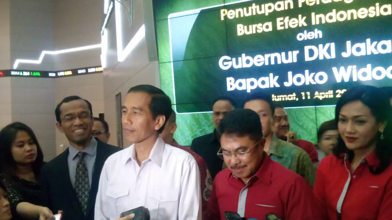 Penutupan Bursa Jokowi