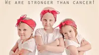 Tautan Hati Tiga Gadis Kecil Penderita Kanker dalam Sebuah Foto