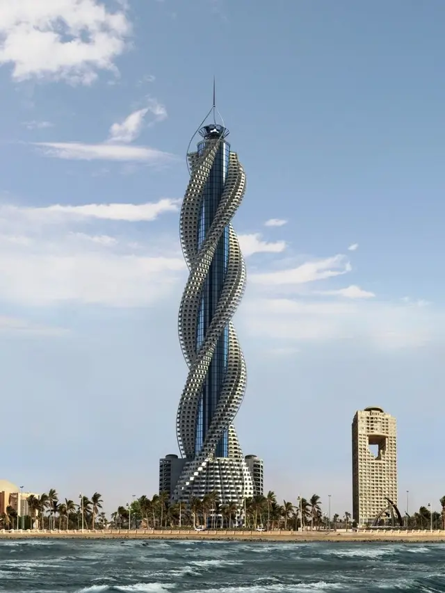 Desain Bangunan Bentuk Spiral Paling Unik di Dunia