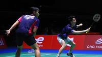 Kevin Sanjaya Sukamuljo/Marcus Fernaldi Gideon menjelang Kejuaraan Dunia Bulutangkis 2022. (PBSI)