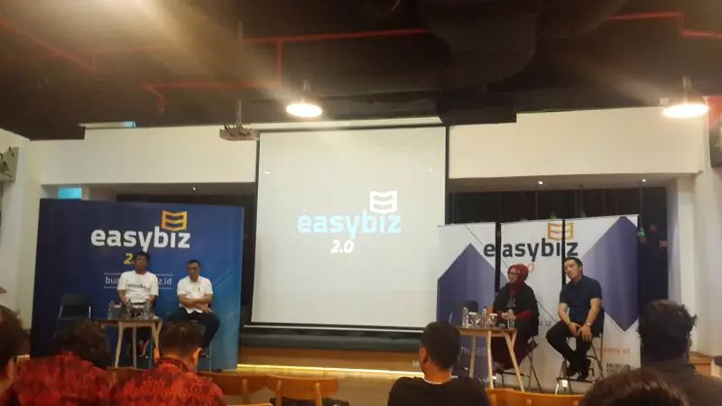 Easybiz hadirkan paltfom kemudahan membuat perusahaan. (Pebrianto/Liputan6.com)