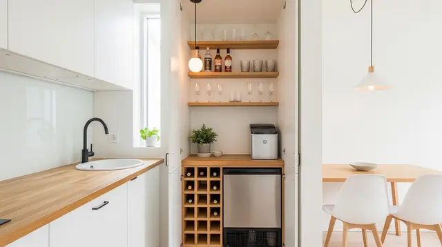 8 Inspirasi Mini Bar Dapur Minimalis untuk Rumah Kecil yang Bikin Dapur Makin Estetik
