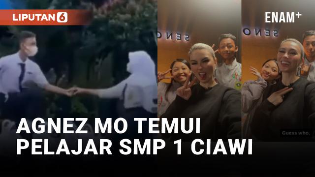 Agnez Mo Akhirnya Ketemu Pelajar Jago Dansa SMP 1 Ciawi