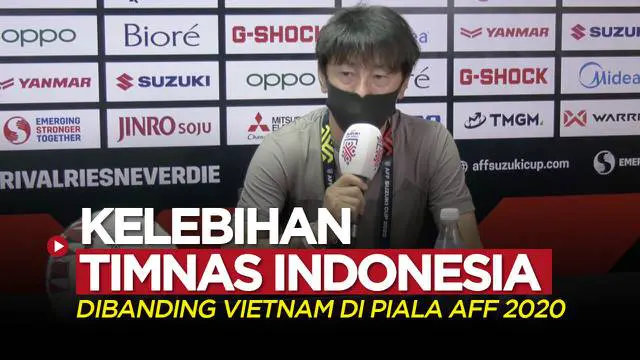 VIDEO Piala AFF 2020: Shin Tae-yong Tegaskan Kelebihan Pemain Timnas Indonesia Dibanding Vietnam