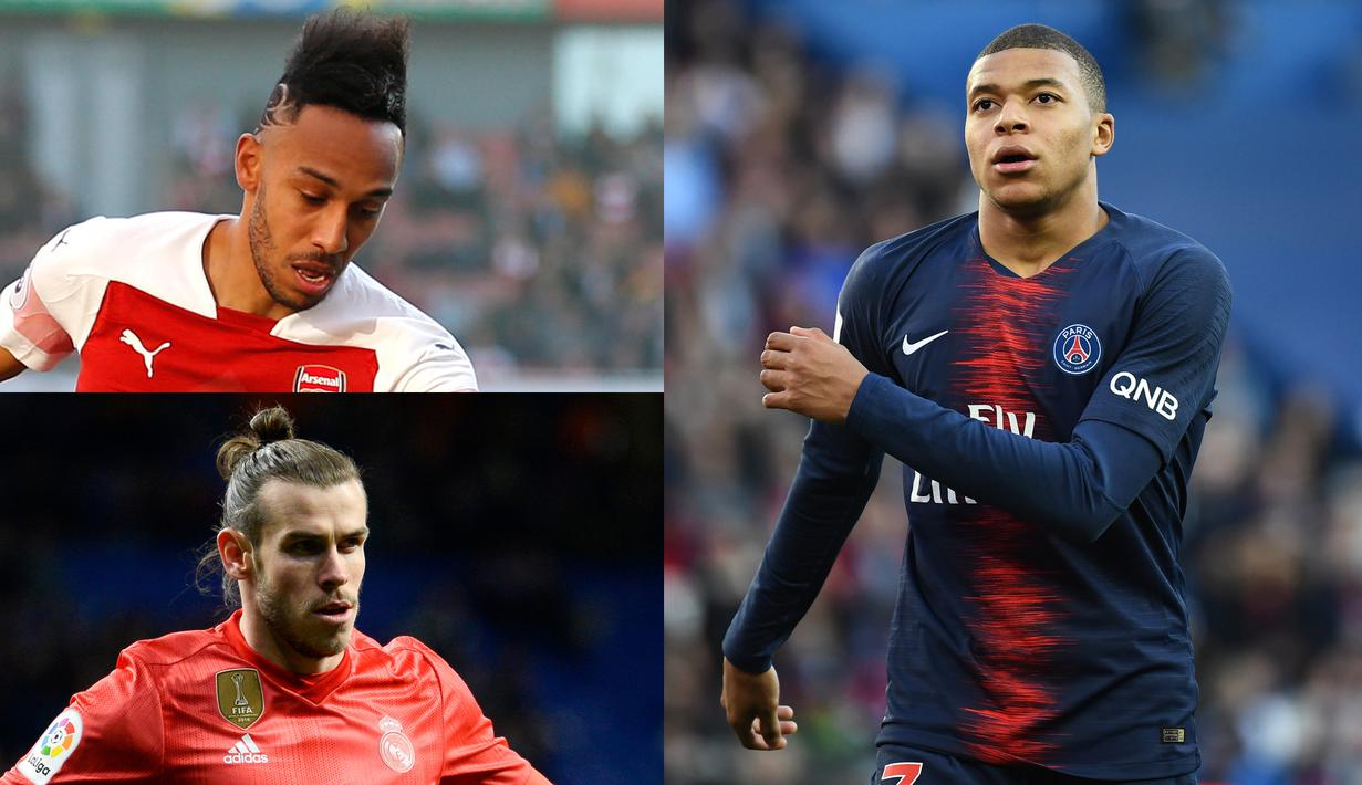 Penikmat game FIFA 2019 tentu pernah menggunakan Cristiano Ronaldo sebagai senjata utama saat berlaga karena kecepatan yang ia miliki. Namun ternyata masih banyak pemain yang memiliki kecepatan jauh diatas mega bintang Juventus tersebut. (Kolase Foto AFP)