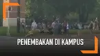 Dua orang tewas dan lainnya terluka usai terjadinya penembakan di sebuah kampus di North Carolina, Amerika Serikat.