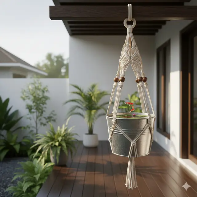 Model Kolam Ikan dari Ember tapi Tetap Estetik