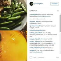 Ternyata pemain Hotspur mencintai hidangan Indonesia, loh!