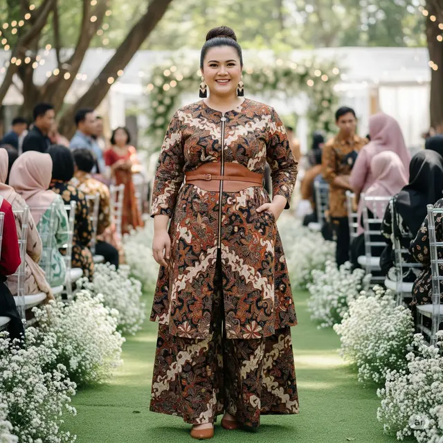 Model Baju Batik Modern untuk Pesta Pernikahan. Foto: Gemini