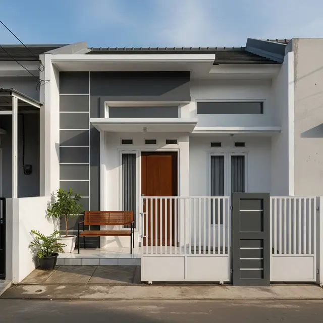 9 Kombinasi Warna Cat Teras dan Pagar Rumah Minimalis, Ciptakan Fasad Modern