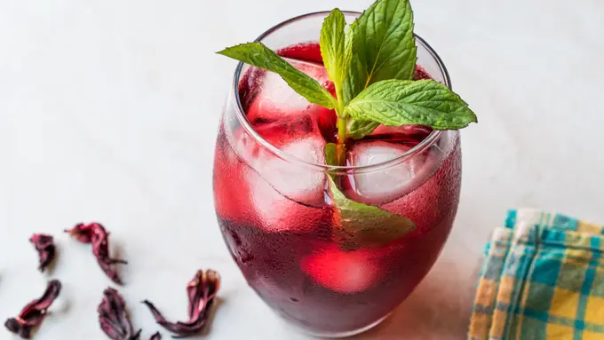 resep es teh bunga sepatu hibiscus minuman herbal