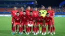 <p>Pemain Timnas Indonesia U-24 berpose sebelum bertanding melawan Kirgistan dalam laga Grup F Asian Games 2022 yang digelar di Zhejiang Normal University East Stadium, Jinhua, Selasa (19/9/2023) malam WIB. (Dok. NOC Indonesia)</p>