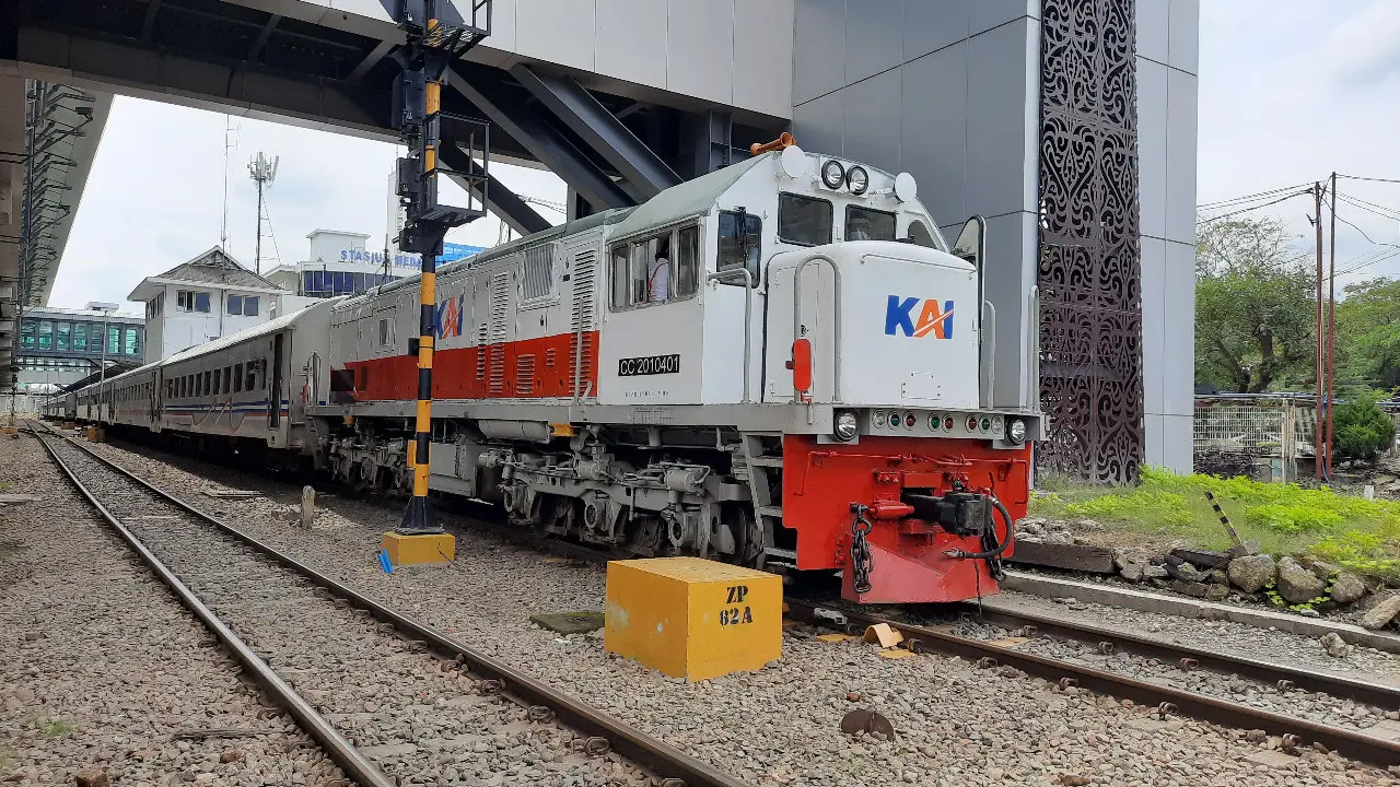 Ilustrasi kereta api.