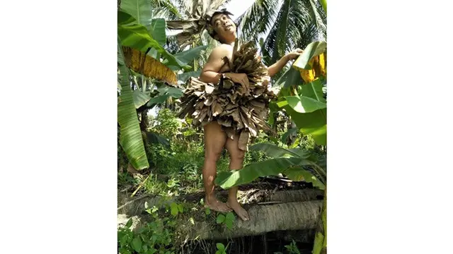 Low Budget, 6 Busana Mimi Peri dari Daun Ini Unik dan Kreatif